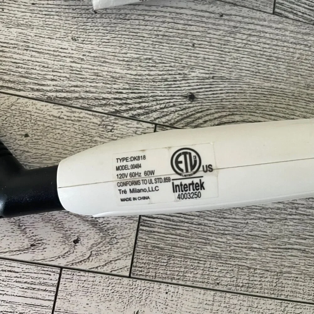 InStyler Straightening Brush Womens‎ OS White Ceramic Ionic Heated 450F 00484